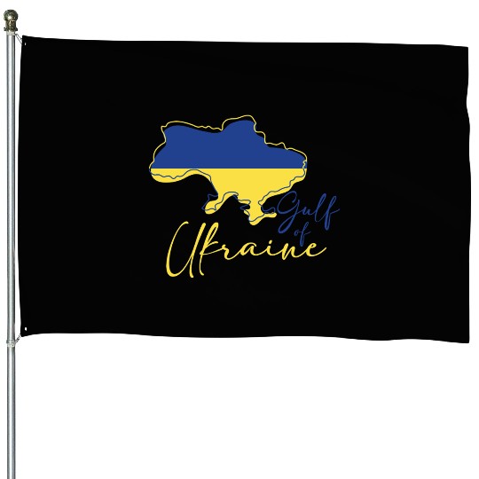 Azov and black sea of Ukraine House Flags