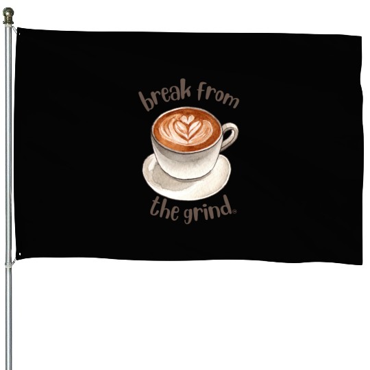 Coffee Latte House Flags