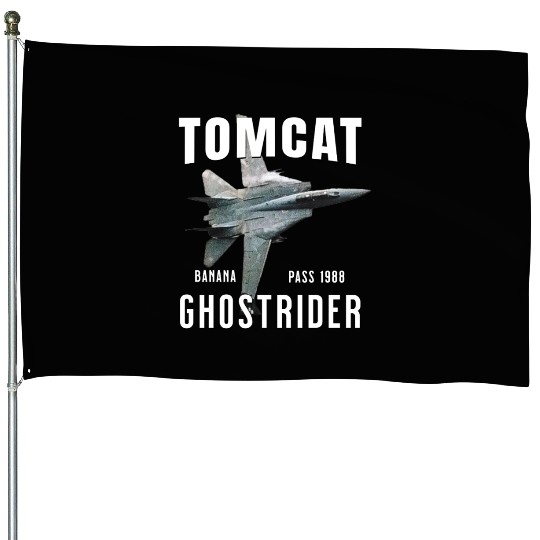 F-14 TOMCAT Infamous Banana Pass USS America House Flags