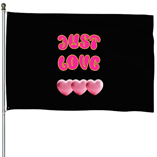 Just Love: Y2K 2000s Heart House Flags