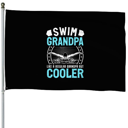 Swim Grandpa - Classic Stars & Stripes Edition House Flags