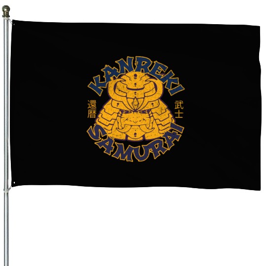 Kanreki 60th Birthday Japanese Samurai House Flags