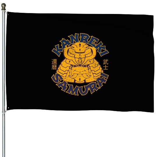 Kanreki 60th Birthday Japanese Samurai House Flags