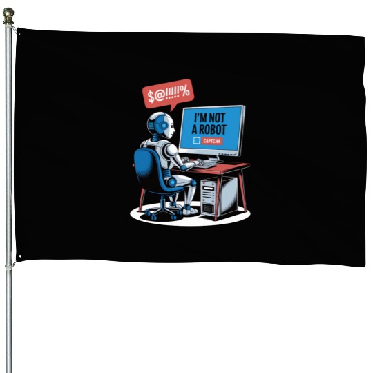 I'm Not A Robot Captcha Fun House Flags