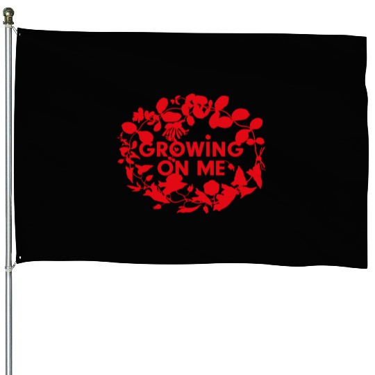 Botanical Growth Statement Design House Flags