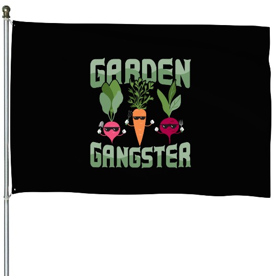 Garden Gangster Botanical Gardening House Flags