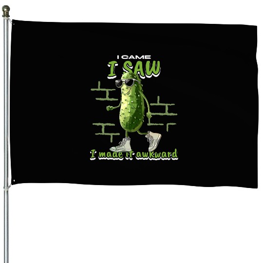 I Came, I Saw, I Made It Awkward Pickleball House Flags