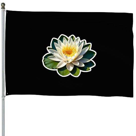 A beautiful Water Lily House Flags
