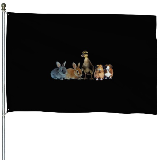 Easter House Flags