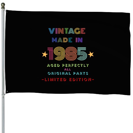 Vintage Made In 1985 House Flags
