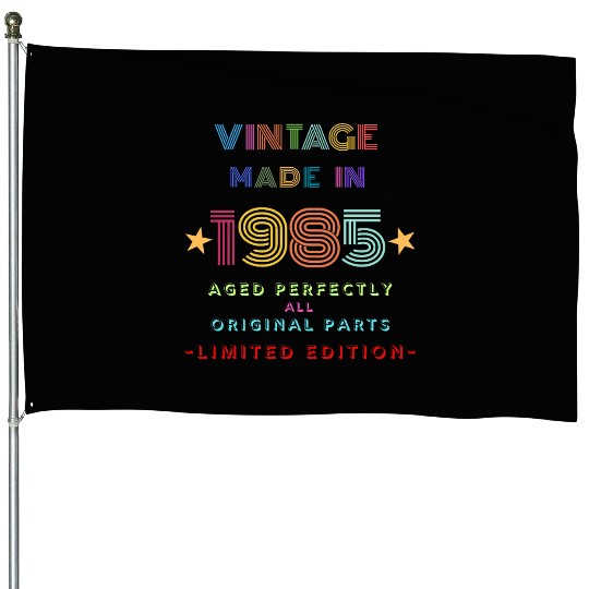 Vintage Made In 1985 House Flags