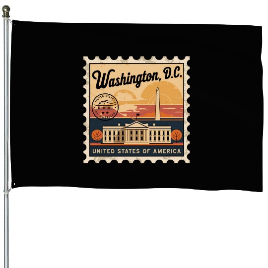 Washington DC Souvenir and Political Gift Idea House Flags