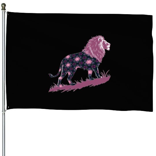 Star of David Pattern 20 Lion of Judah House Flags