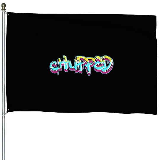 CHUPPED  finish in light blue House Flags