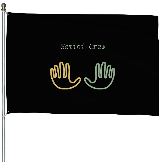 New, Original Gemini Symbol House Flags