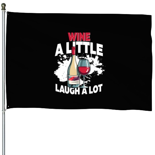 Barkeeper Bartender Wine A Litte Laugh A Lot House Flags