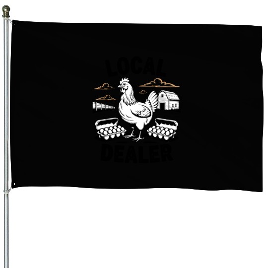 Local Egg Dealer Easter Holiday Easter Egg Hunt House Flags