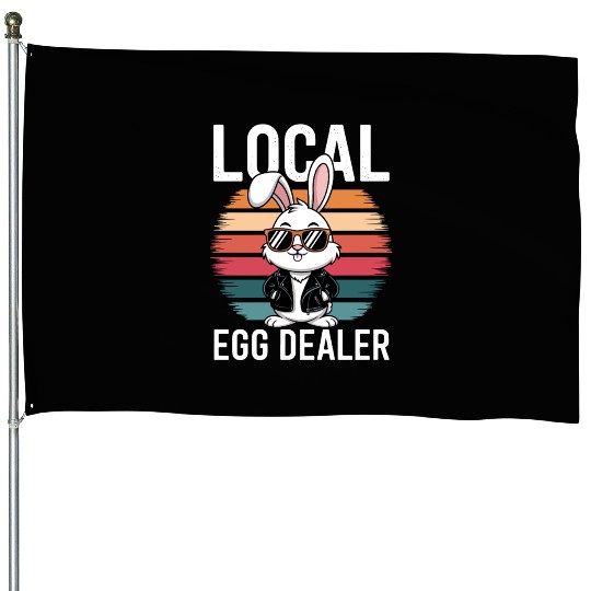 Local Egg Dealer Easter Bunny Easter Sunday House Flags