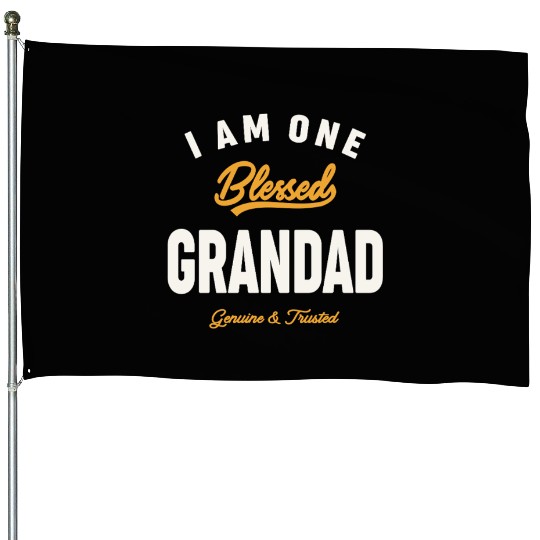 I Am One Blessed Grandad Dad Grandpa House Flags