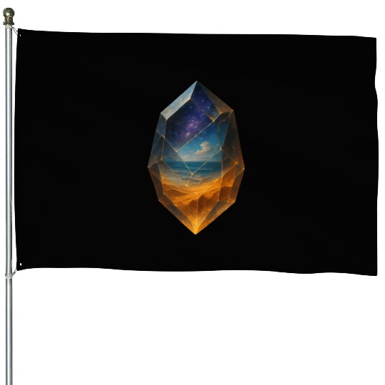 Multiverse Crystal: Window Through Time and space House Flags