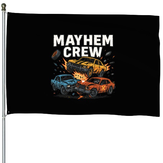 Mayhem crew derby House Flags crash race design wreckfest