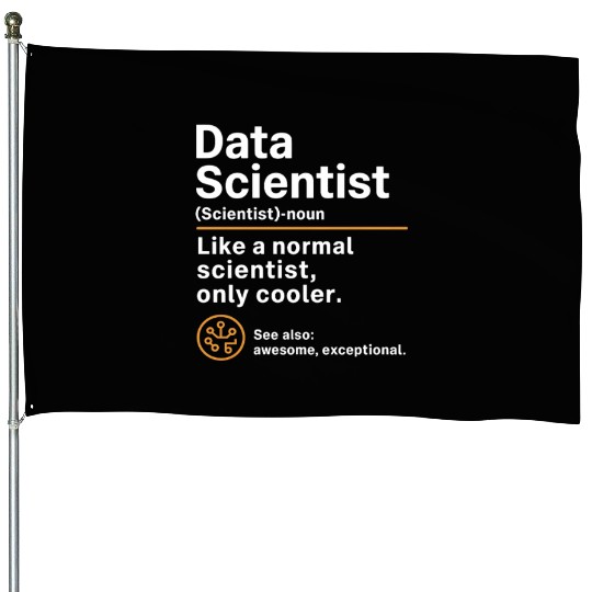 Computer Geek Data Scientist House Flags