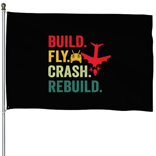 Build fly crash rebuild for RC aieplane pilot flye House Flags