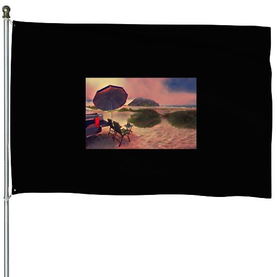 Morro Beach Picnic House Flags