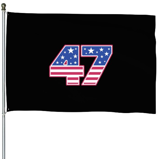 Number 47 in Stars and Stripes House Flags
