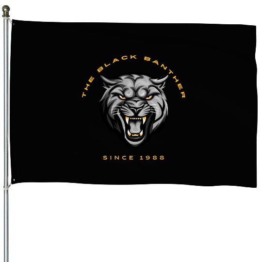 Fierce Black Panther House Flags – Bold,Wild & Stylish