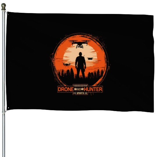 Drone Hunter Design Future Sports Outdoor Design House Flags