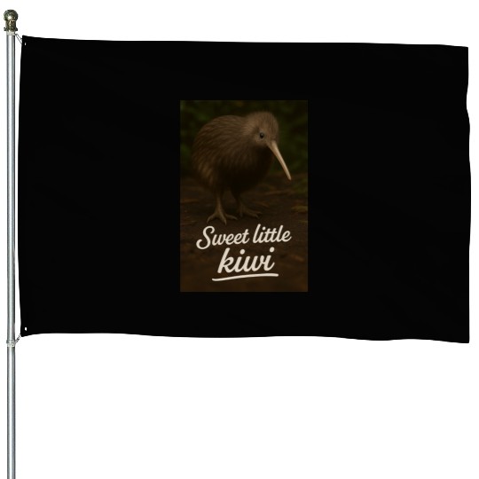 Sweet Little Kiwi House Flags