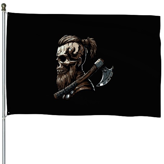 Viking Warrior Man Odin Thor Norman Walhalla House Flags