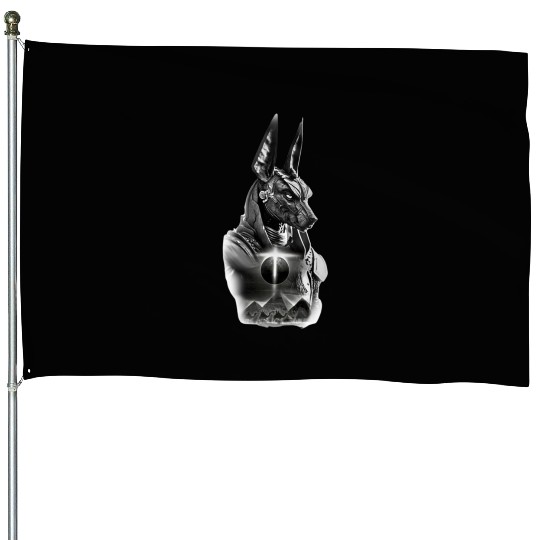 Anubis Eclipse – Dark Pharaoh Warrior Design House Flags