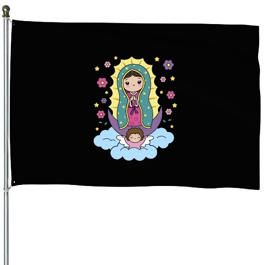 Our Lady of Guadalupe Mexico for Kids Toddlers House Flags
