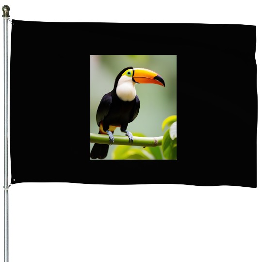 Tropical Toucan House Flags