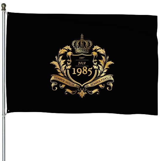 40th birthday Semper Verum - Established 08/1985 House Flags