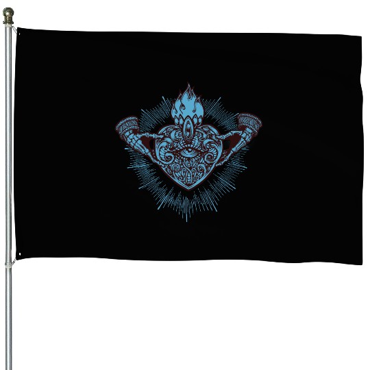 Sacred Heart Claddagh Symbol - Lowbrow House Flags