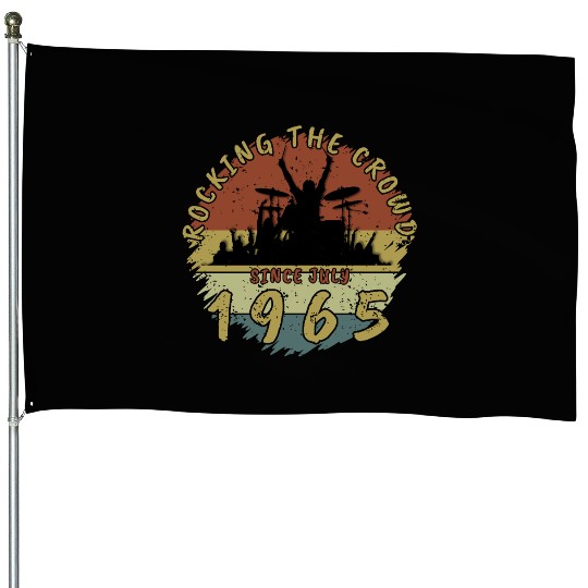 60th Birthday Rocking the crowd DRM 07/1965 House Flags
