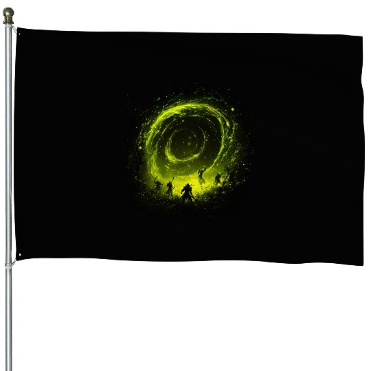 Magic Vortex Fantasy Hero's Mysterious Journey House Flags