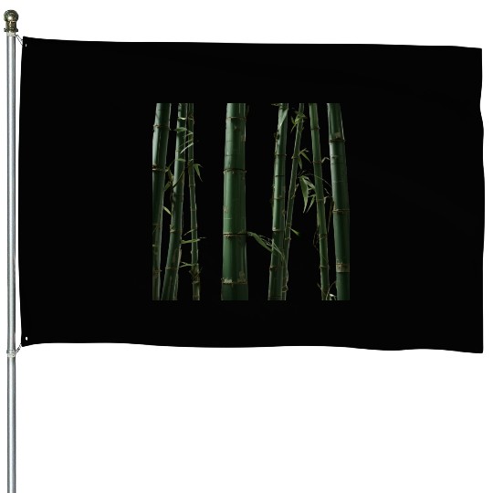 Tropical Bamboo House Flags