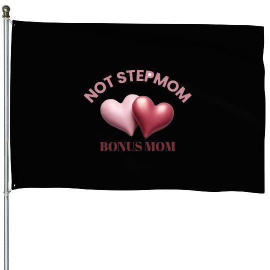 Bonus Mom House Flags | Stepmom Mother's Day Gift