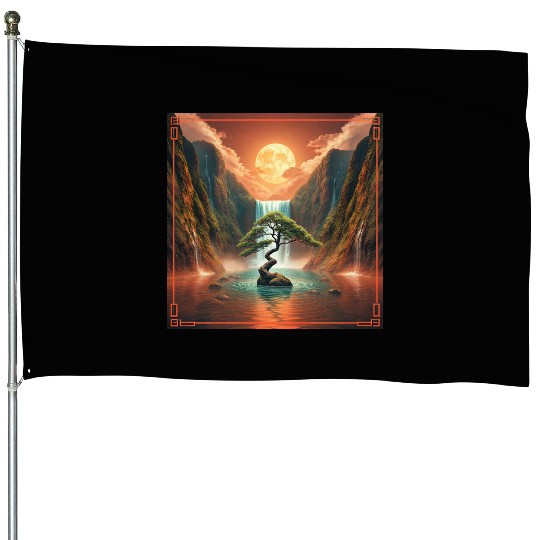 Harmonious Night 8 House Flags