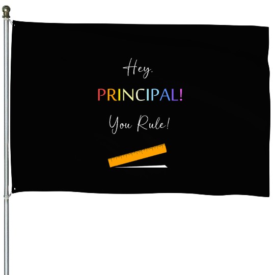 School Principal Teacher Back To School House Flags