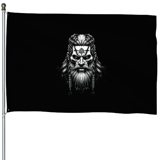 Viking Warrior Man Odin Thor Norman Walhalla House Flags