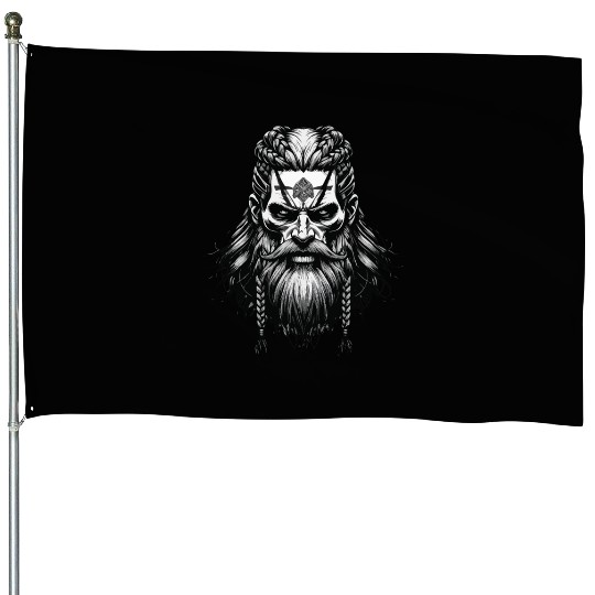 Viking Warrior Man Odin Thor Norman Walhalla House Flags