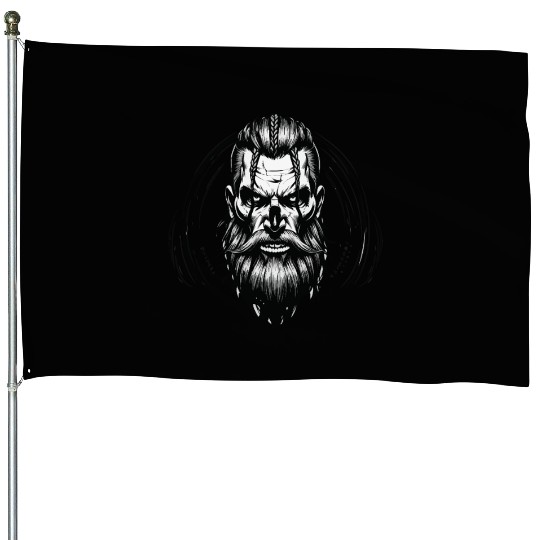 Viking Warrior Man Odin Thor Norman Walhalla House Flags