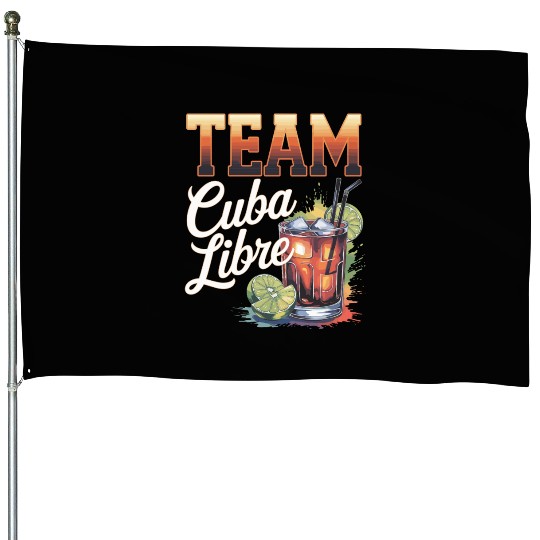 Cocktail Bartender Team Cuba Libre House Flags