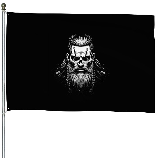 Viking Warrior Man Odin Thor Norman Walhalla House Flags
