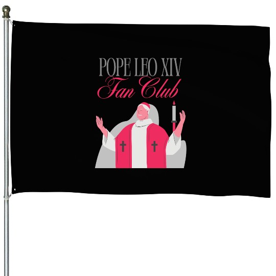 Pope Leo XIV Fan Club, Red & Gray Religious design House Flags